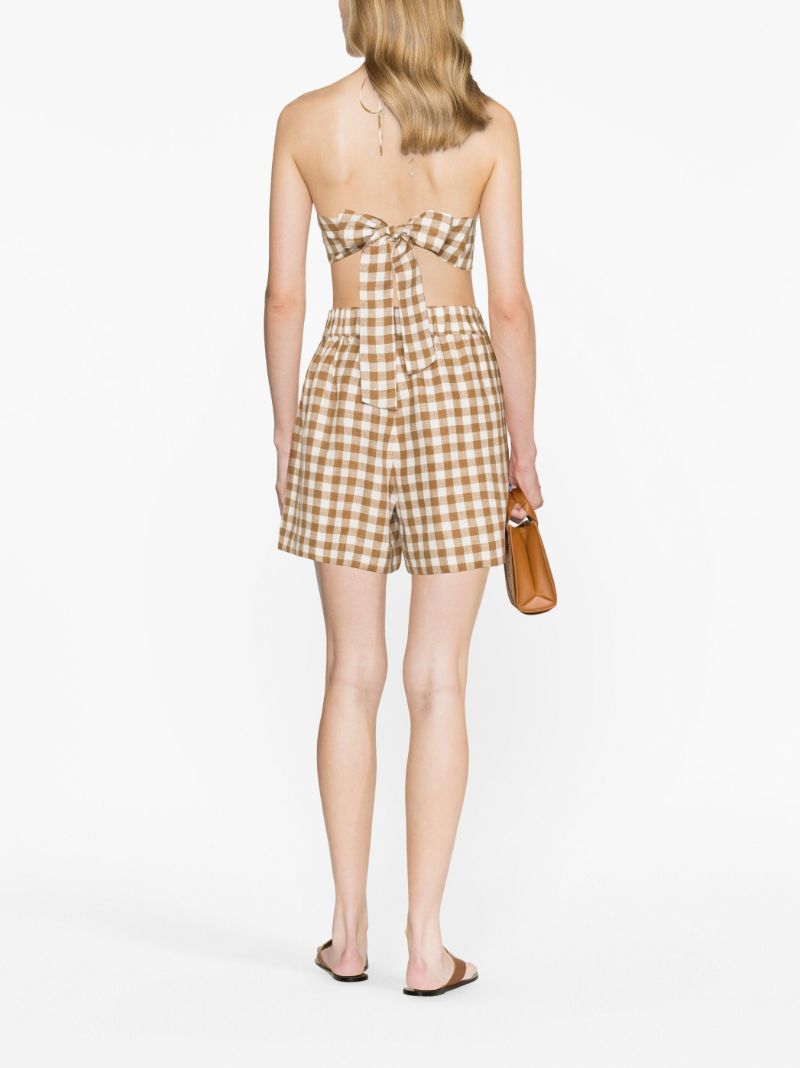 Brown Zurich Linen Shorts