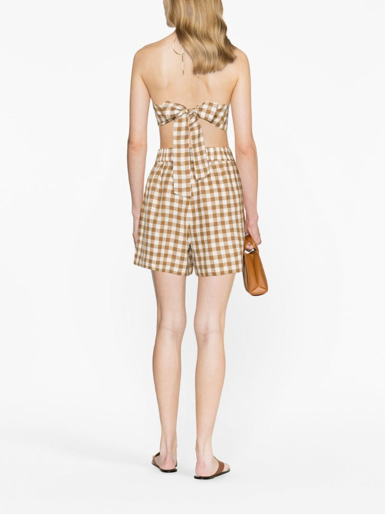Brown Zurich Linen Shorts