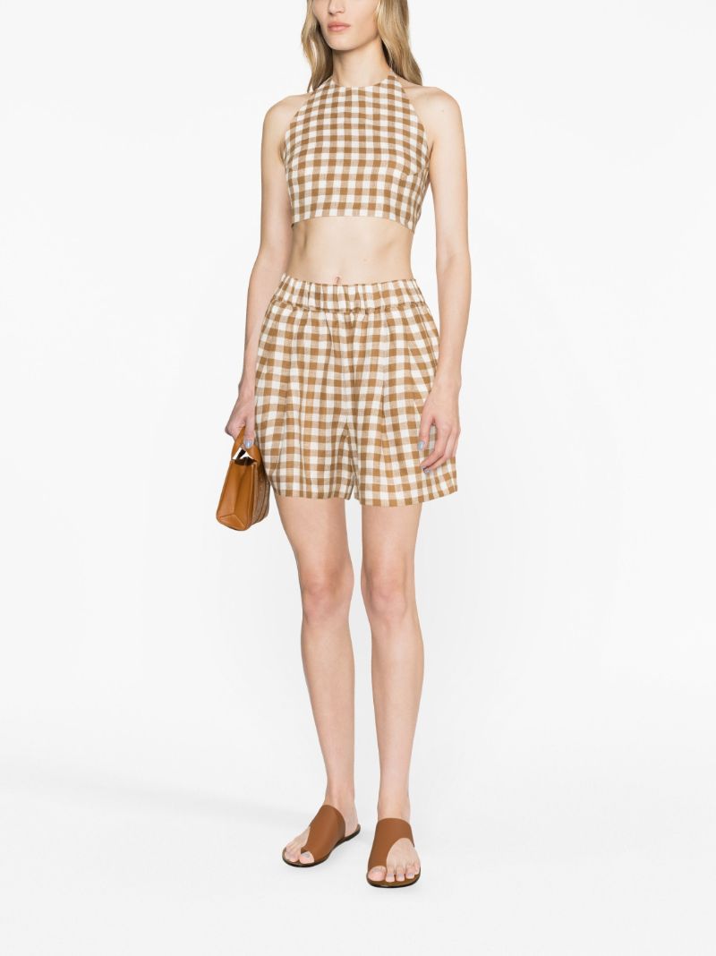 Brown Zurich Linen Shorts