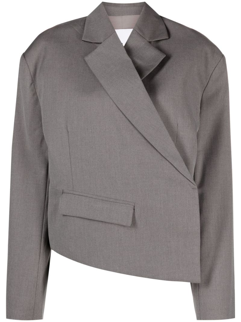 Grey Asymmetric Blazer