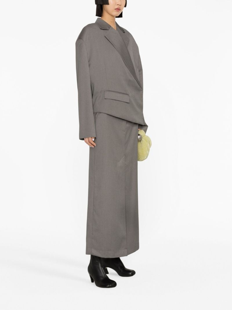 Grey Asymmetric Blazer