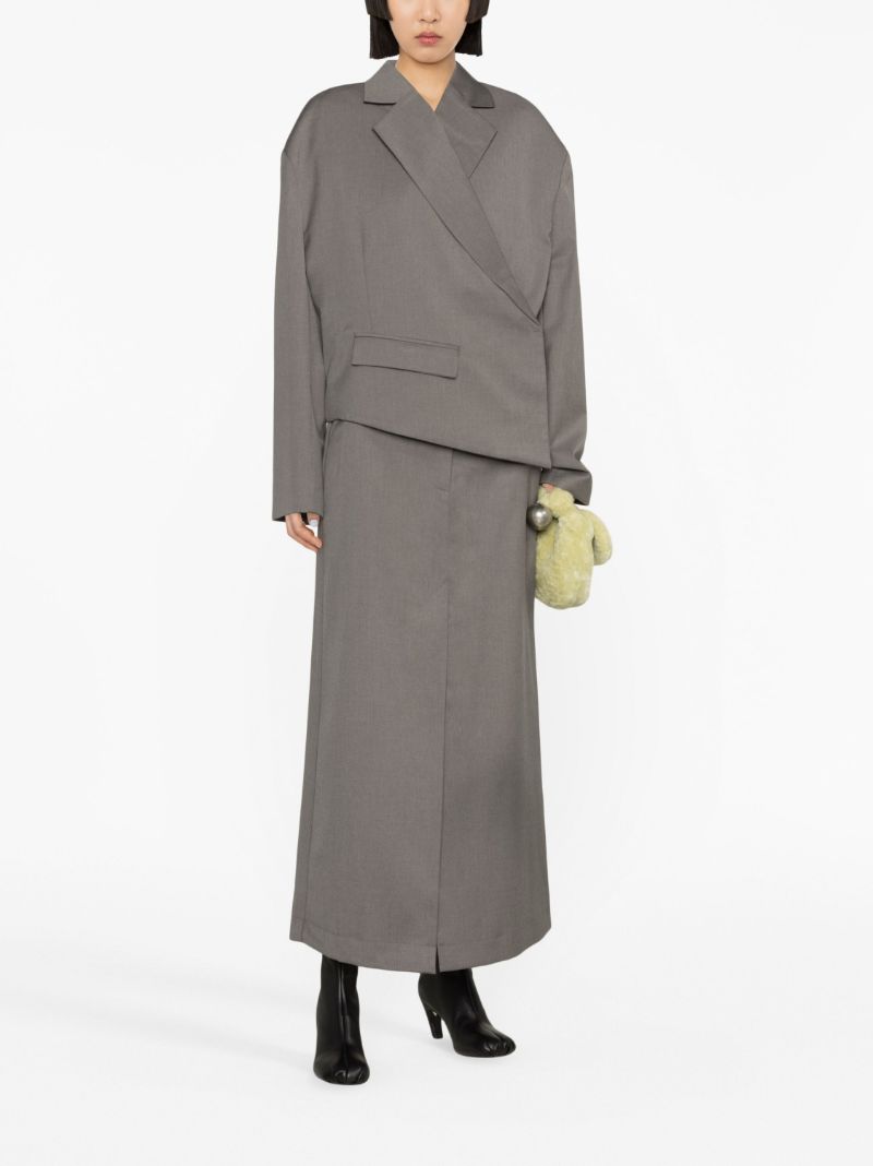 Grey Asymmetric Blazer
