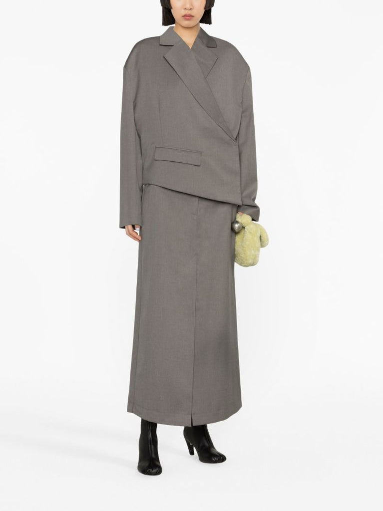 Grey Asymmetric Blazer