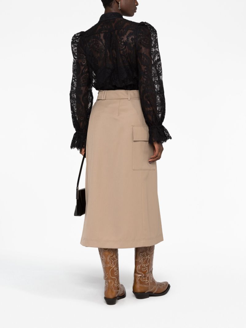 Black Luminosity Lace Blouse