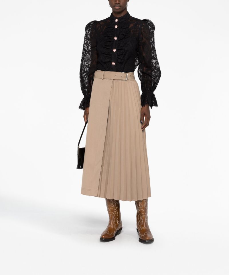 Black Luminosity Lace Blouse