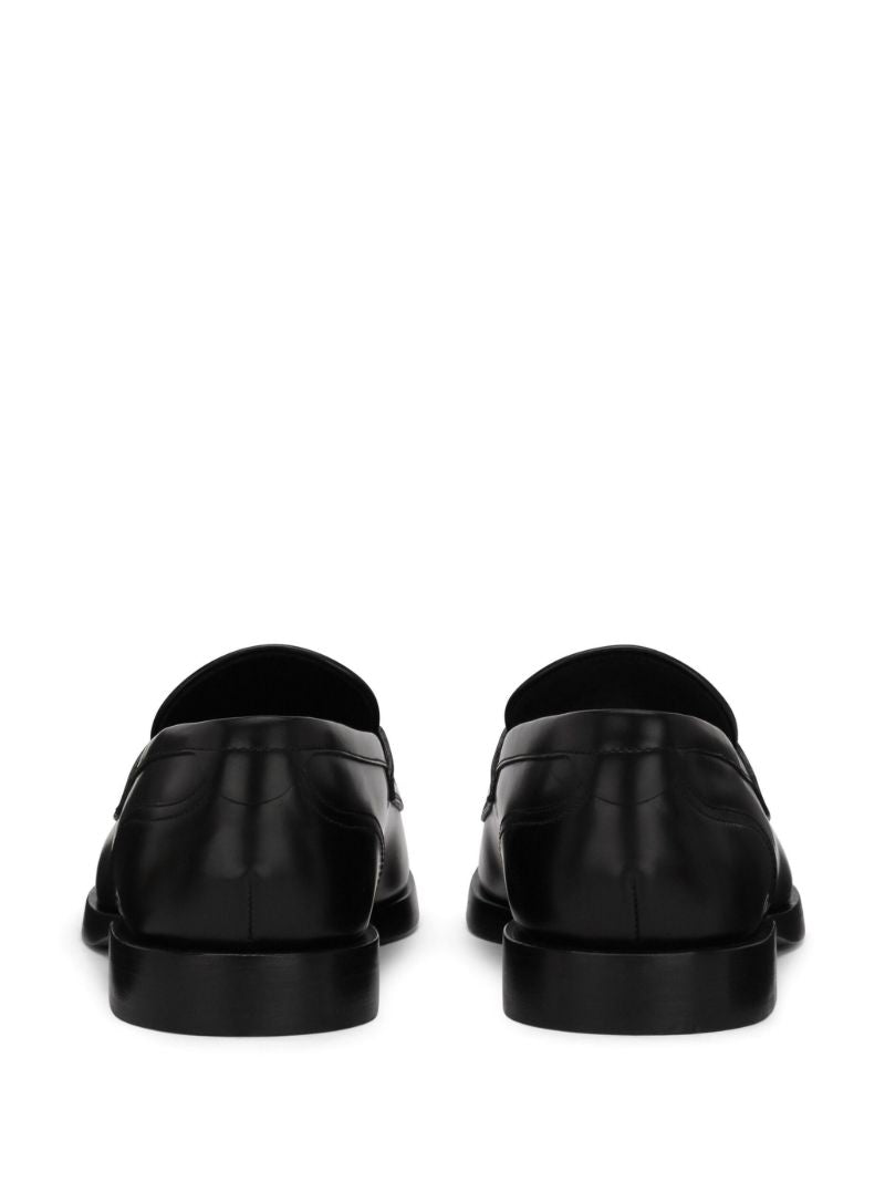Black Bernini Leather Loafers