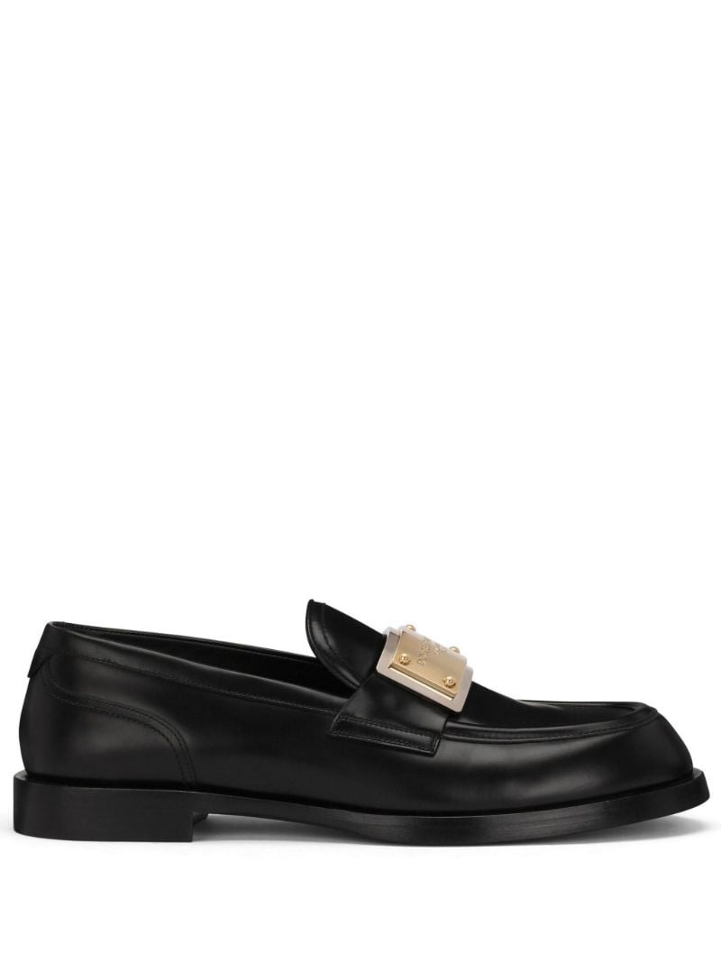 Black Bernini Leather Loafers