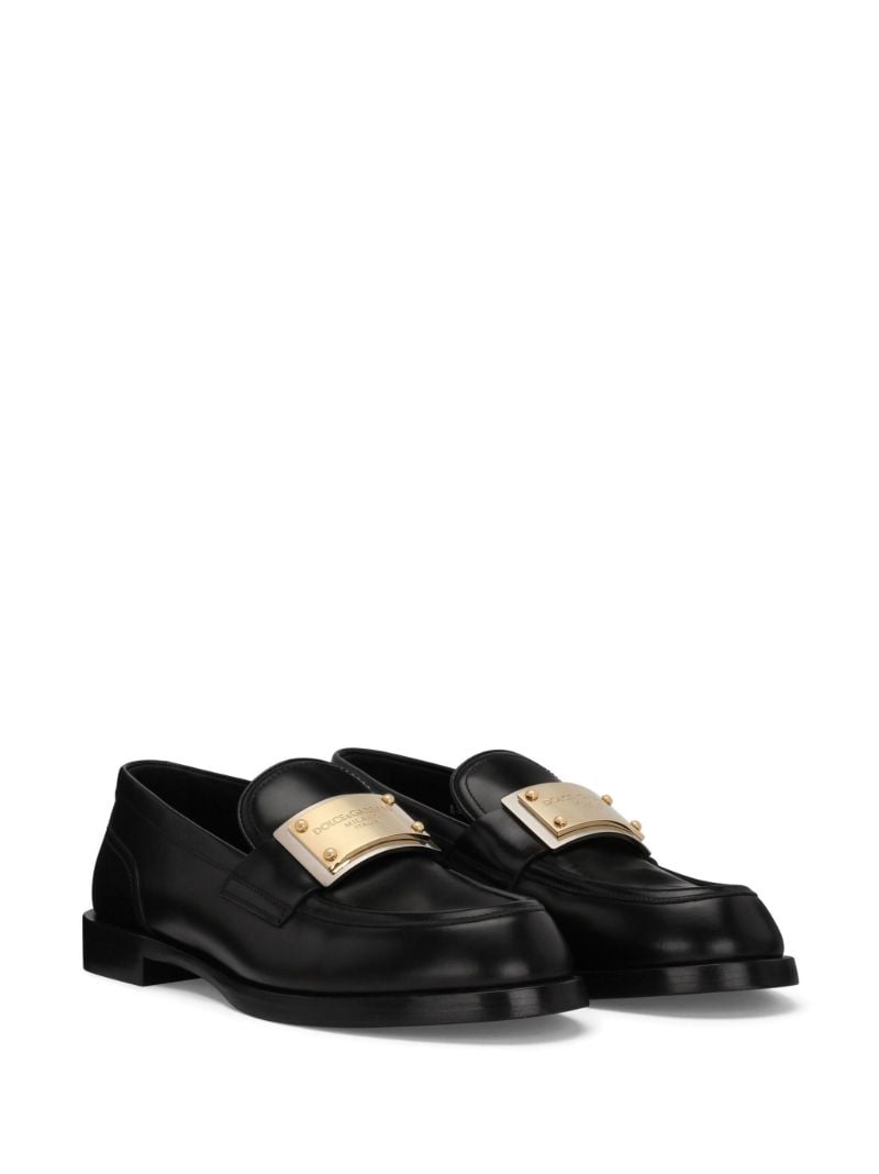 Black Bernini Leather Loafers