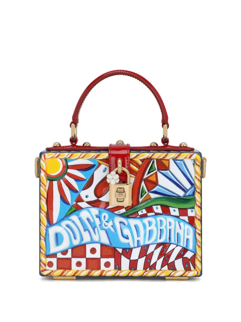 Multicolour Dolce Box Carretto Top Handle Bag