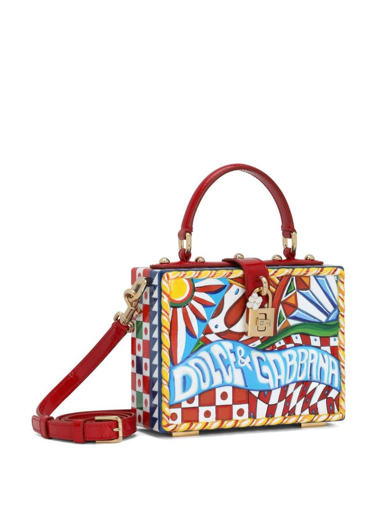 Multicolour Dolce Box Carretto Top Handle Bag