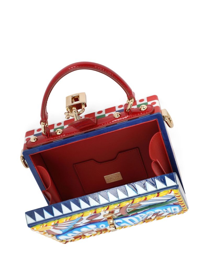 Multicolour Dolce Box Carretto Top Handle Bag