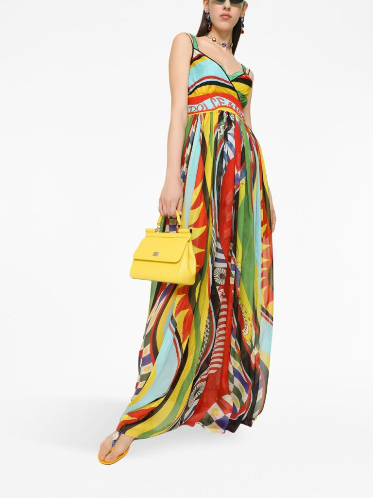 Yellow Sicily Small Top Handle Bag