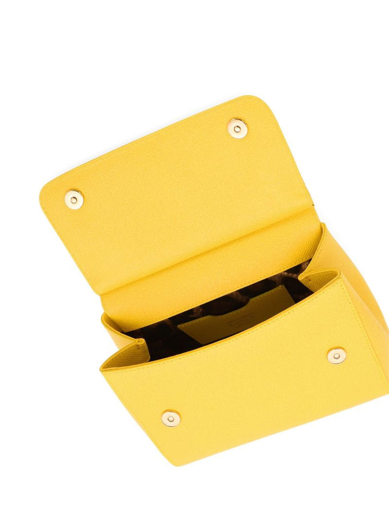 Yellow Sicily Small Top Handle Bag