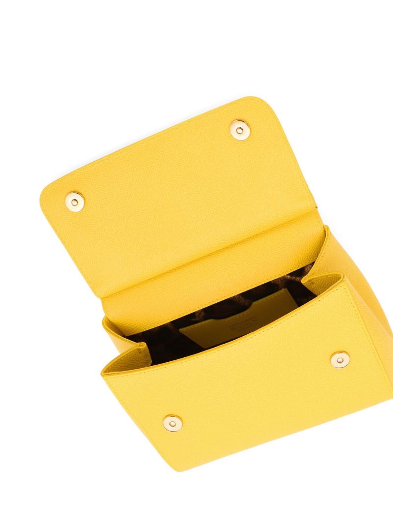 Yellow Sicily Small Top Handle Bag