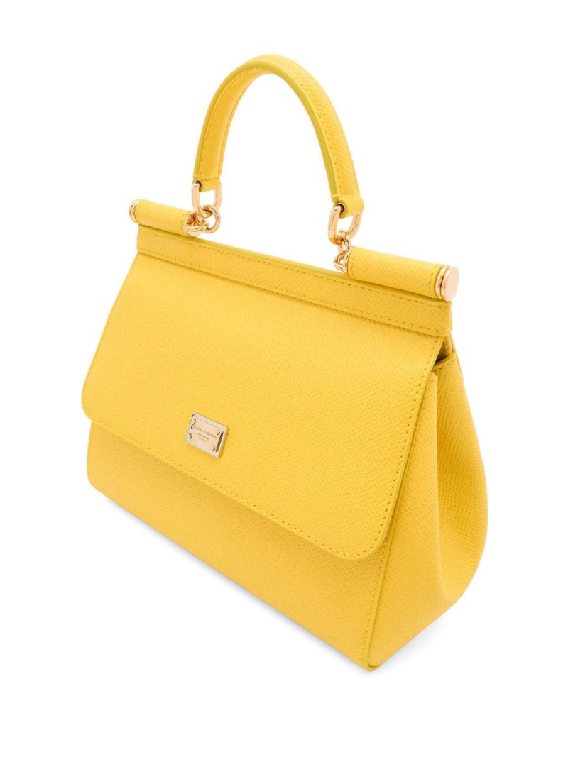 Yellow Sicily Small Top Handle Bag