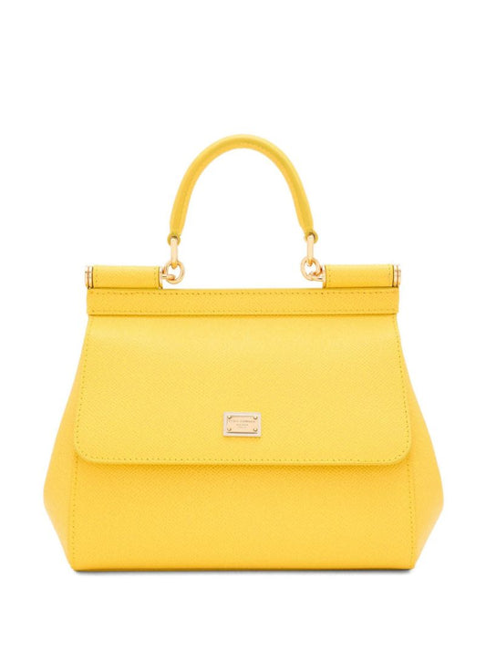 Yellow Sicily Small Top Handle Bag
