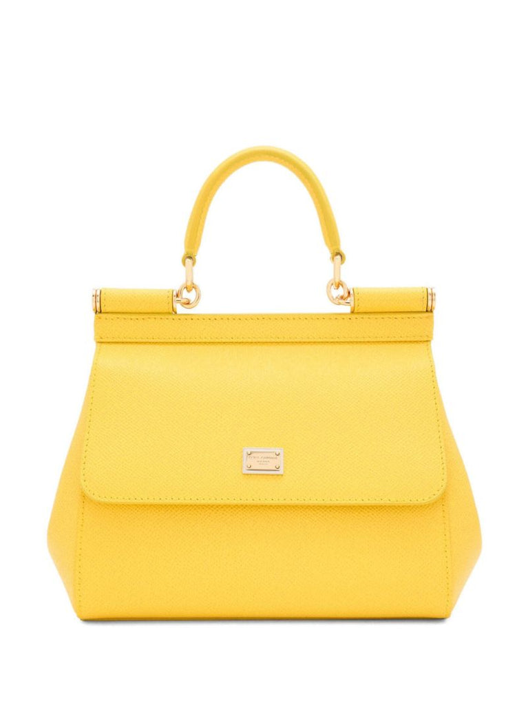 Yellow Sicily Small Top Handle Bag