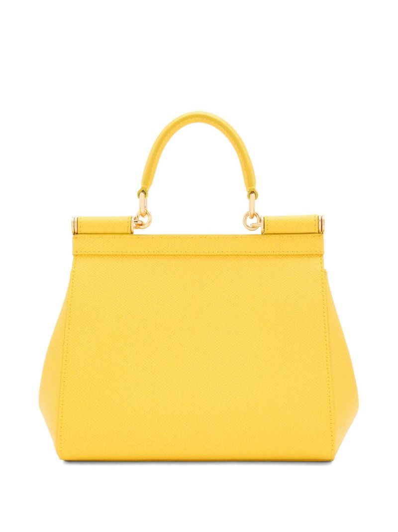 Yellow Sicily Small Top Handle Bag