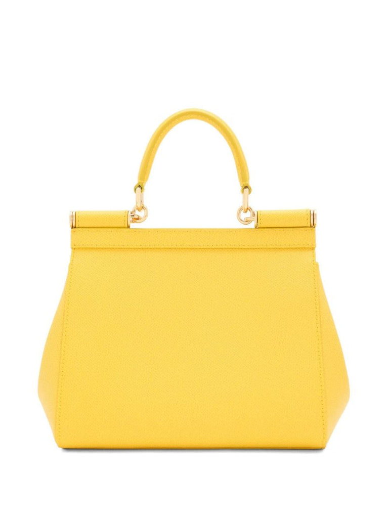 Yellow Sicily Small Top Handle Bag