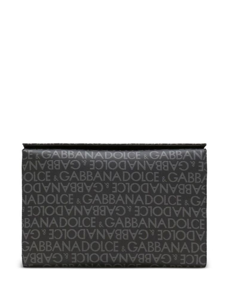 Black Logo-jacquard Shoulder Bag