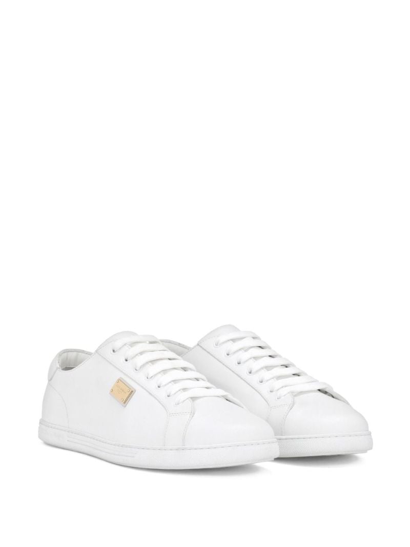 White Saint Tropez Leather Sneakers