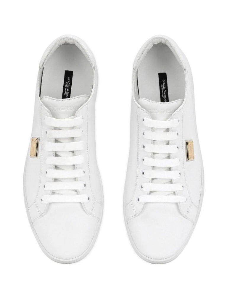 White Saint Tropez Leather Sneakers