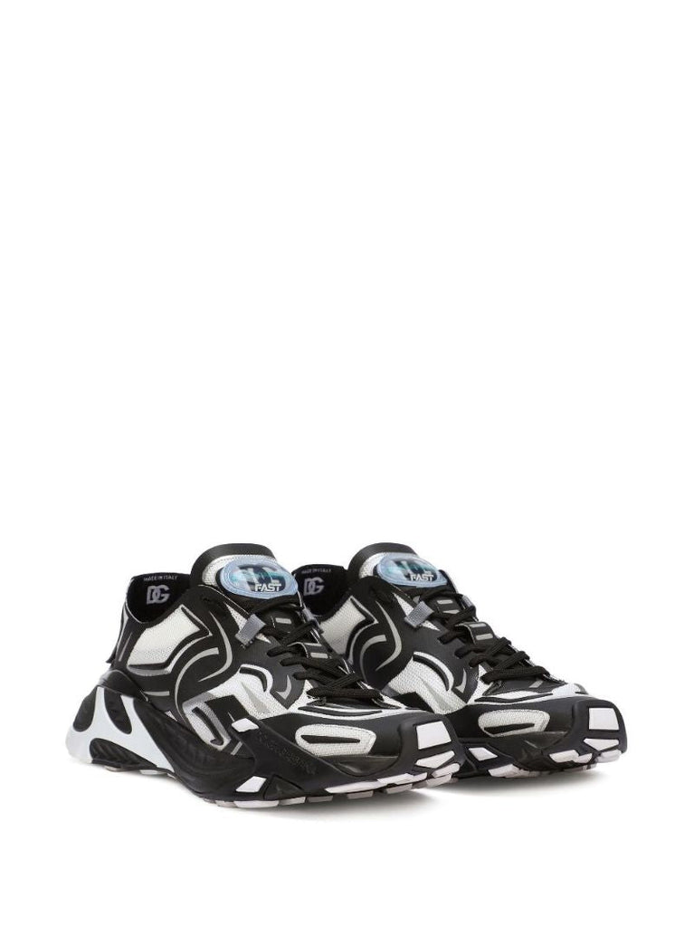 Black Fast in Maglina Panelled Sneakers