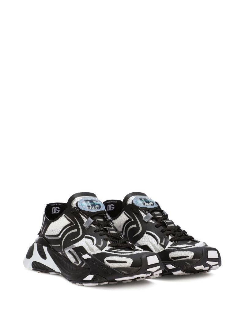 Black Fast in Maglina Panelled Sneakers
