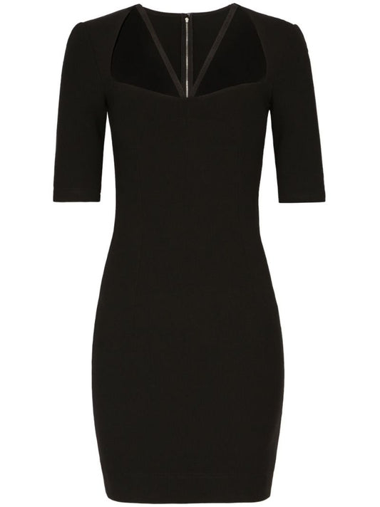 Black Cut-out Mini Pencil Dress