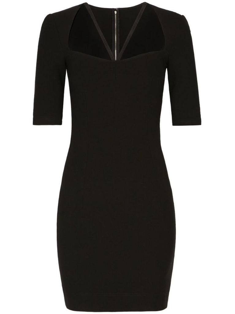 Black Cut-out Mini Pencil Dress