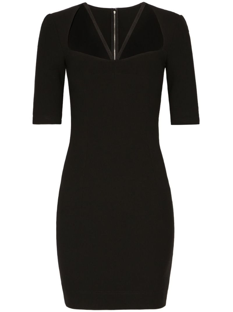 Black Cut-out Mini Pencil Dress