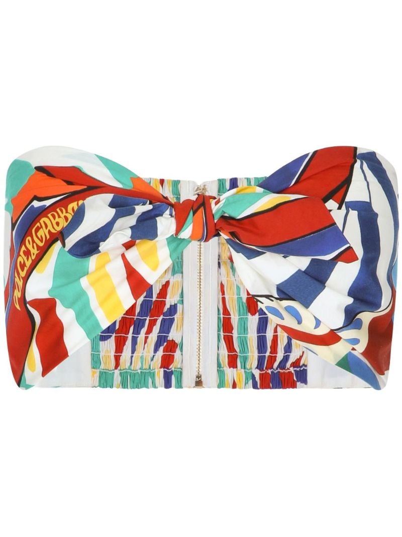 Multicolour Bandeau Cropped Top