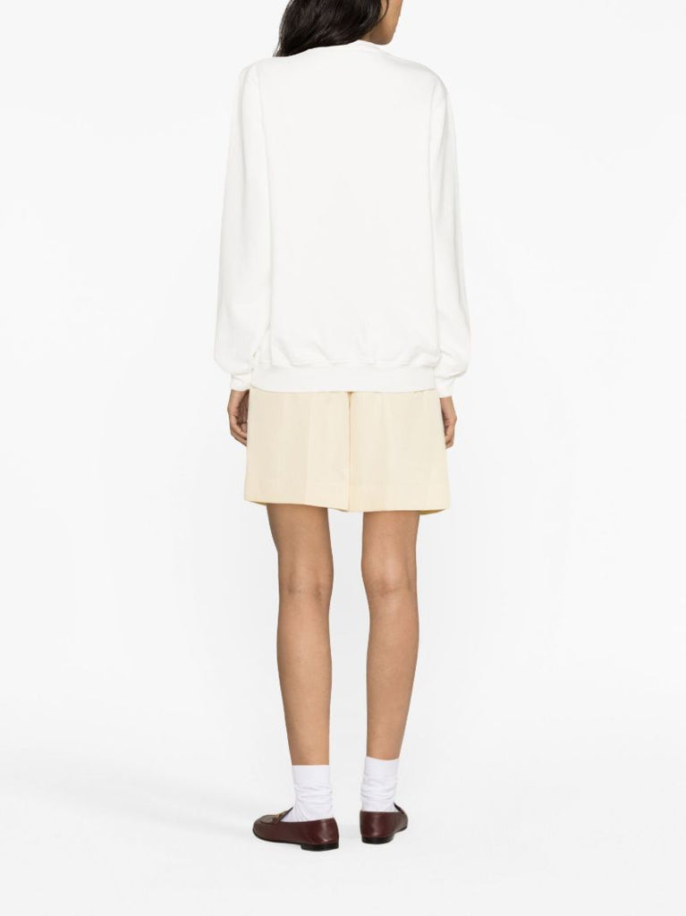 White Casa Way Embroidered Sweatshirt