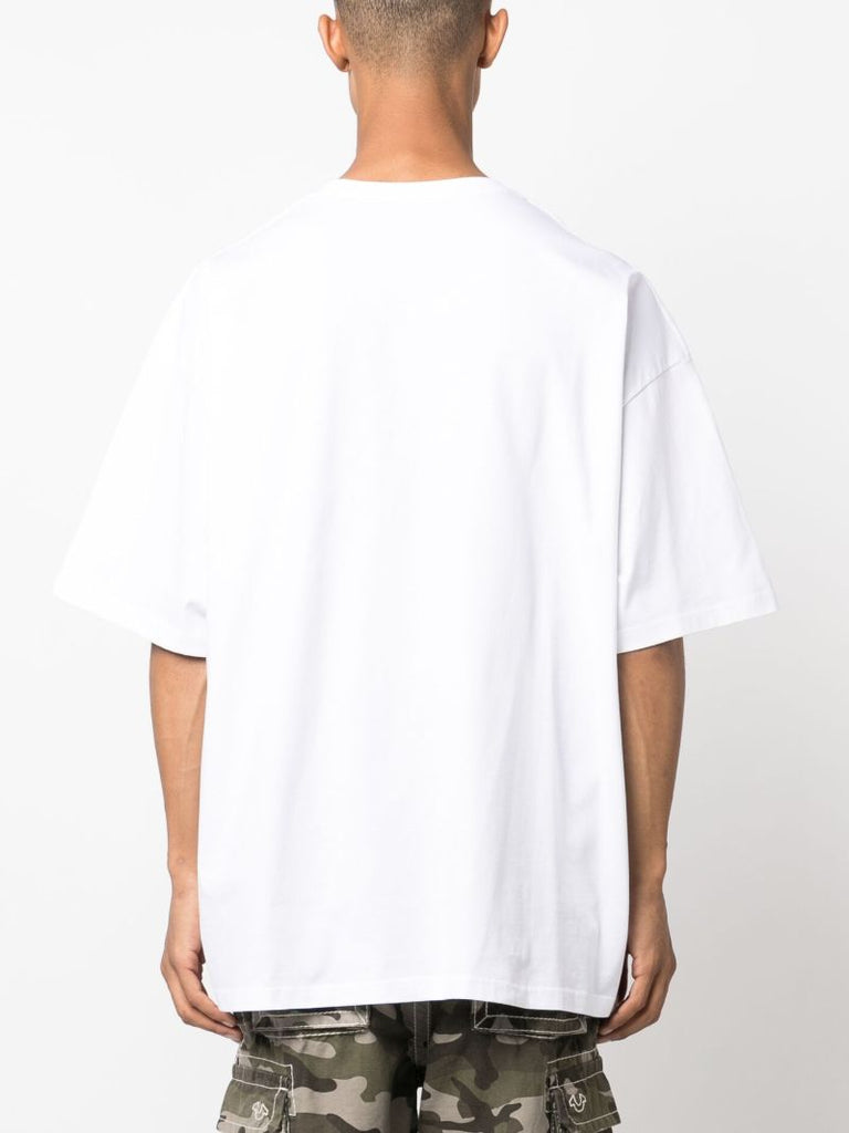 White Eros-print Cotton T-shirt