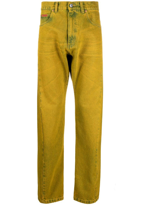 Yellow Straight Leg Jeans