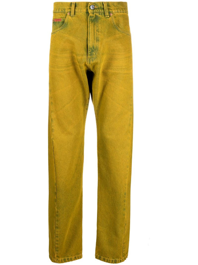 Yellow Straight Leg Jeans