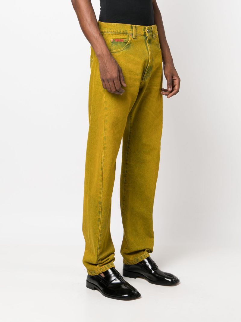 Yellow Straight Leg Jeans