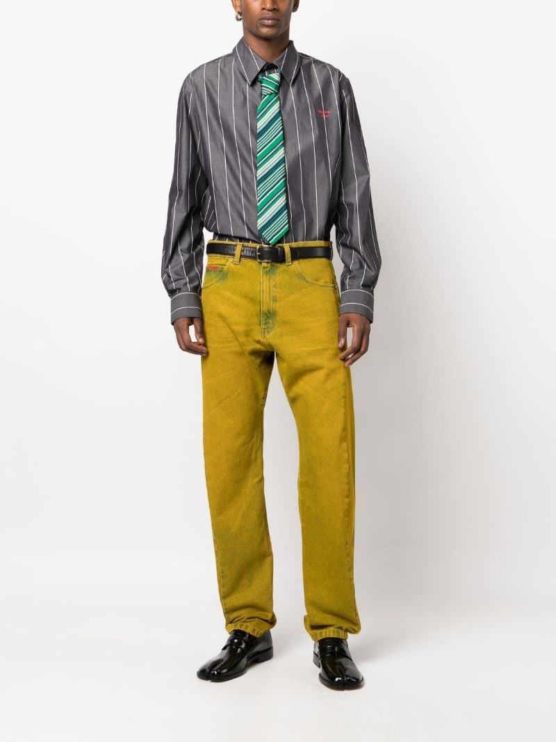 Yellow Straight Leg Jeans