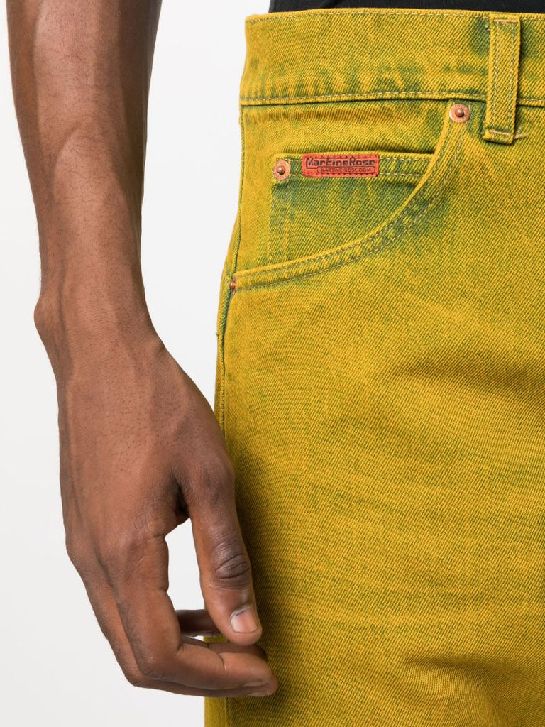 Yellow Straight Leg Jeans