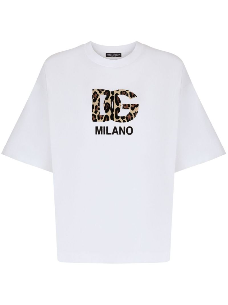 White Dg Logo-print T-shirt