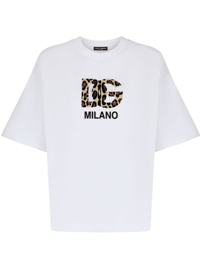 White Dg Logo-print T-shirt