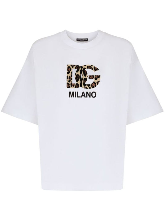 White Dg Logo-print T-shirt