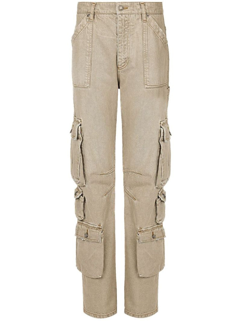 Neutral Logo-plaque Cargo Jeans
