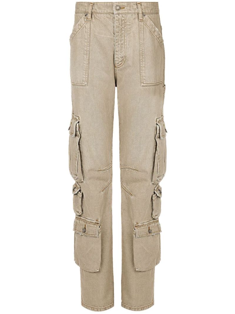 Neutral Logo-plaque Cargo Jeans
