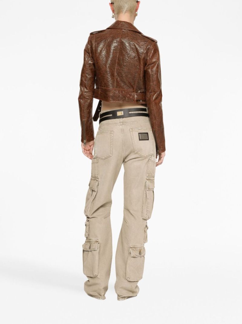 Neutral Logo-plaque Cargo Jeans