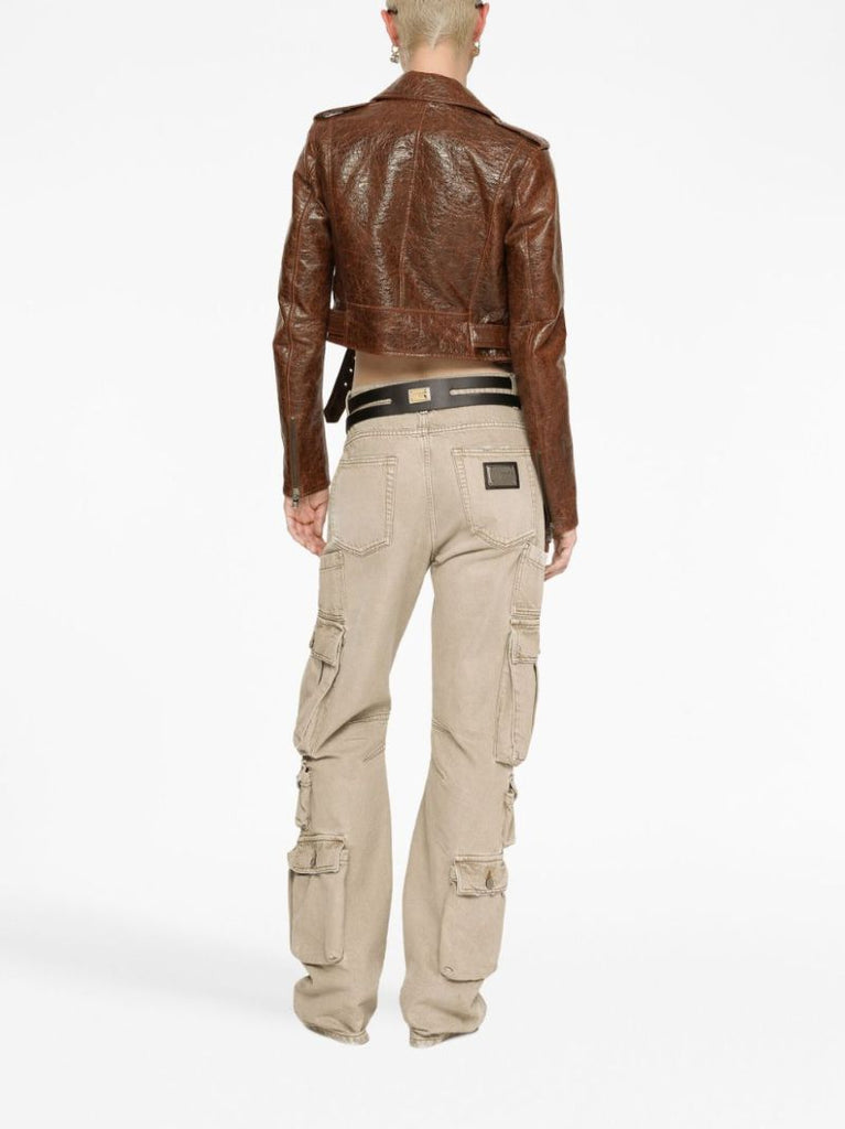 Neutral Logo-plaque Cargo Jeans