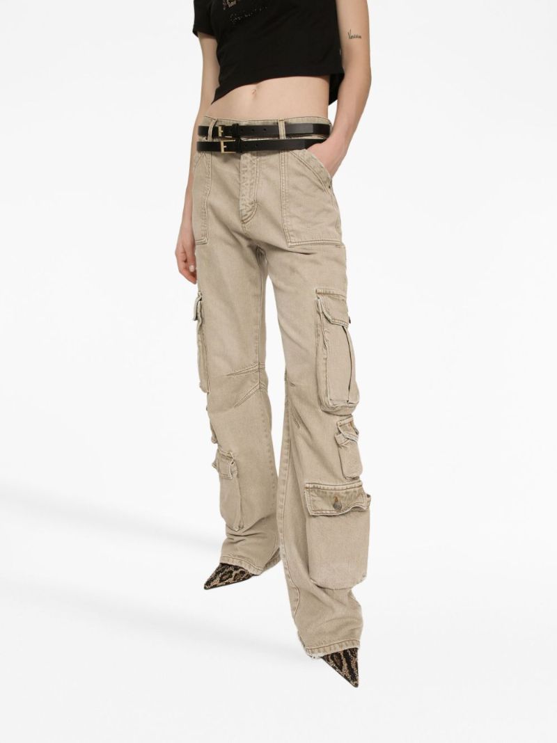 Neutral Logo-plaque Cargo Jeans