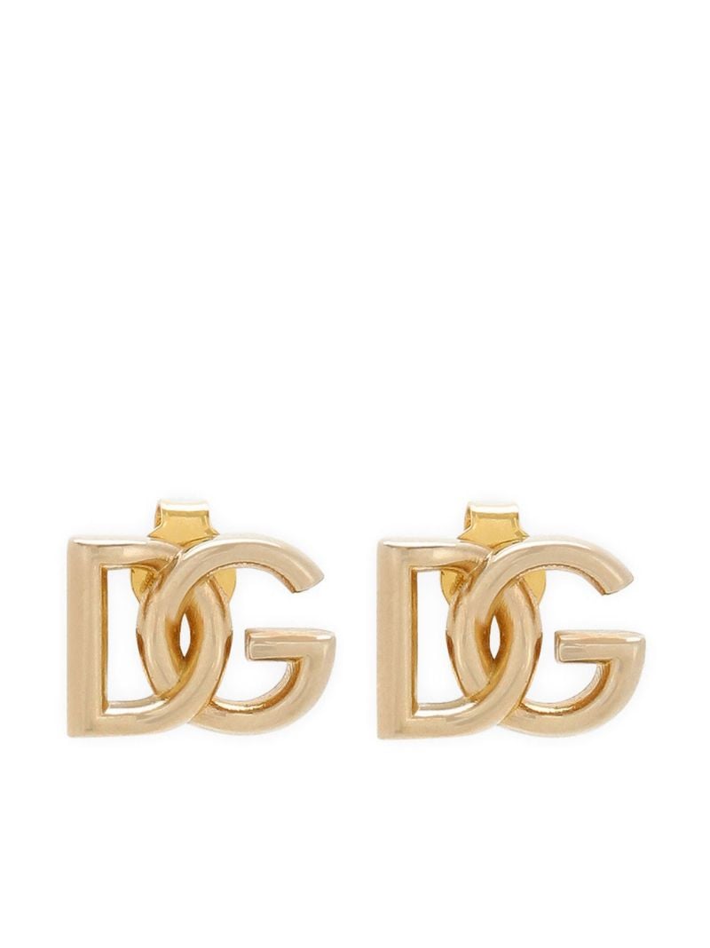 Gold-tone Dg Stud Earrings