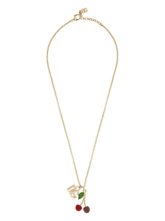 Gold-tone Logo-charm Necklace