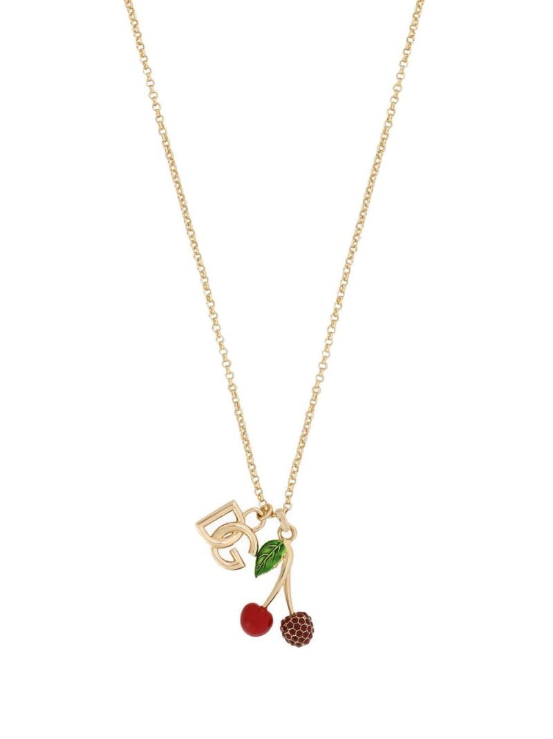 Gold-tone Logo-charm Necklace